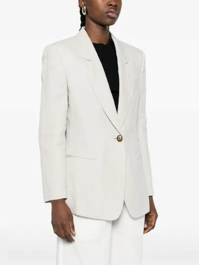 Giorgio Armani Button Single-breasted Blazer In White