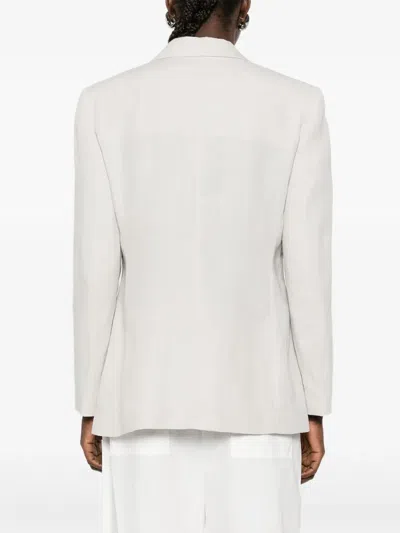 Giorgio Armani Button Single-breasted Blazer In White