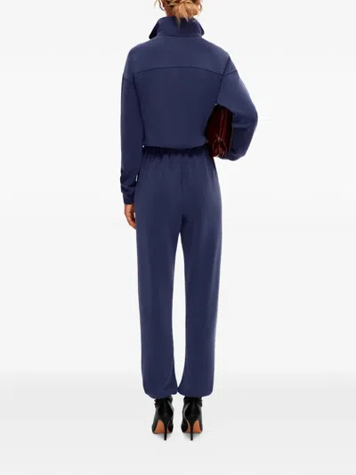 Annafoxy Calme Zip Sweatshirt In Blue