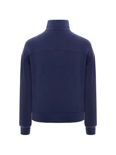 Annafoxy Calme Zip Sweatshirt In Blue