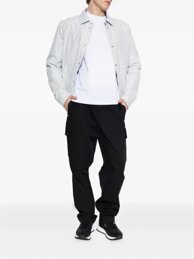 Moncler Black Cargo Pants In Black