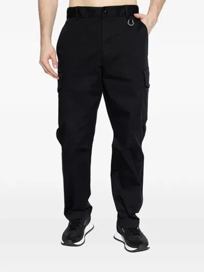 Moncler Black Cargo Pants In Black