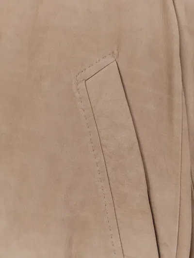 Hugo Boss Blazer Jacket Elasticated Cuffs Hem Pockets In Neutral