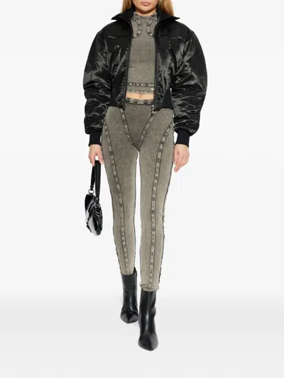 Knwls M Claw Padded Bomber Jacket In Black