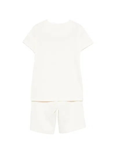 Roberto Cavalli Drawstring Short Set In Neutral