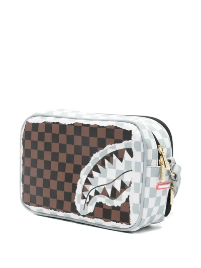 Sprayground Check-pattern Wash Bag In Multi