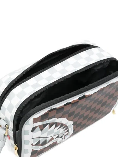 Sprayground Check-pattern Wash Bag In Multi