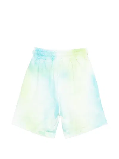 Msgm Tie-dye Shorts In Multi
