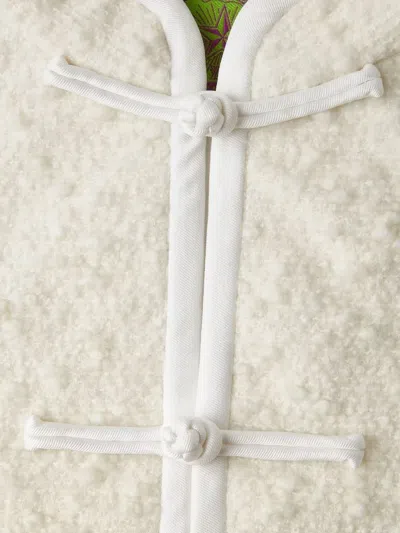 Shanghai Tang Wool-blend Textured Jacket In Multi