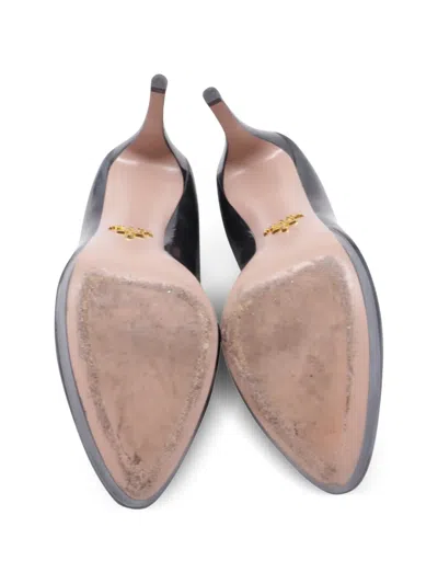 Pre-owned Prada Pointed-toe Platform Pumps In Black