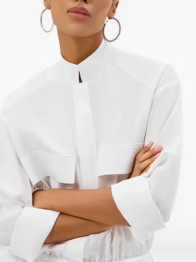 Annafoxy Aire Flsp-pocket Jumpsuit In White