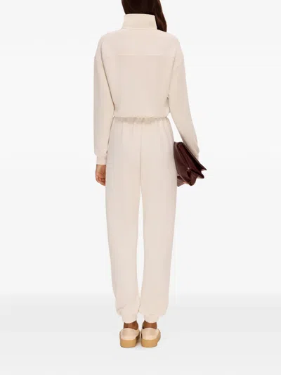 Annafoxy Calme Drawstring Track Pants In Neutral