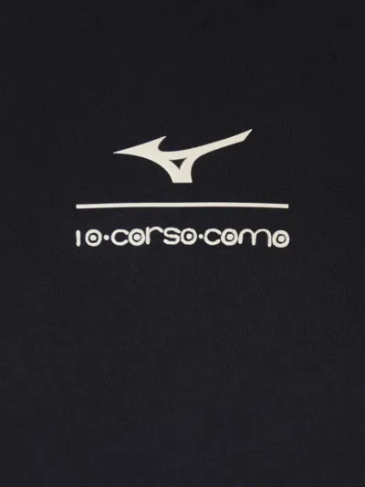 Mizuno Mesh Panel Piping T-shirt In Black