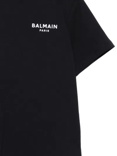 Balmain Logo-detail T-shirt In Black