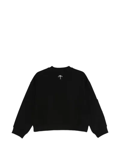 Plan C Graphic-print Sweatshirt In Black