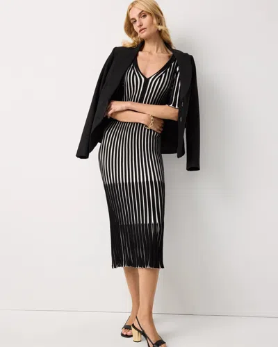 White House Black Market Petite Flutter Sleeve Sweater Dress