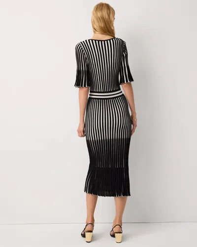 White House Black Market Petite Flutter Sleeve Sweater Dress