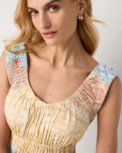 White House Black Market Ruched Tank Midi Dress