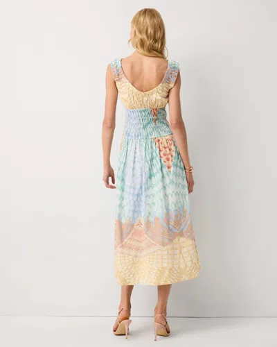 White House Black Market Ruched Tank Midi Dress