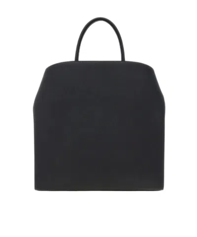 Ferragamo Logo Shoulder Bag In Black