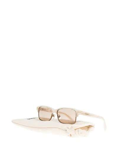Jacquemus Rectangle-frame Sunglasses In Brown