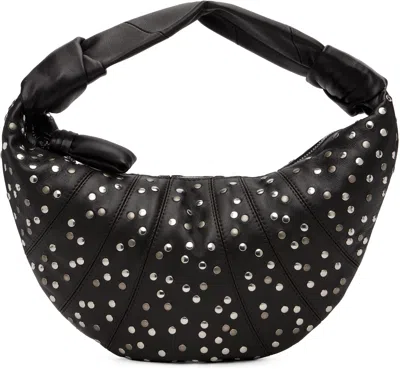 Lemaire Dark Chocolate Studs Dots Mini Fortune Croissant Bag In Brown