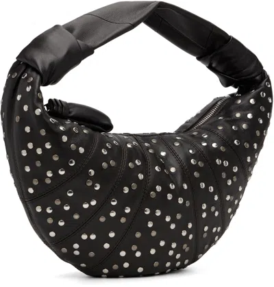 Lemaire Dark Chocolate Studs Dots Mini Fortune Croissant Bag In Brown