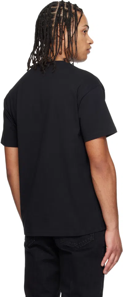 Givenchy Men Black Crewneck T-shirt With Maxi Logo Lettering On The Front In Cotton Man