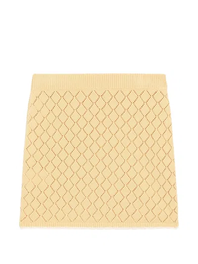 Dolce & Gabbana Diamond-pattern Skirt In Multi
