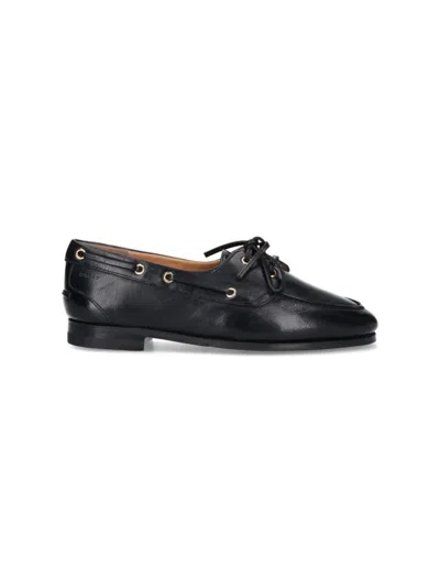 Bally Plume Boat-style Flat Shoes In Black