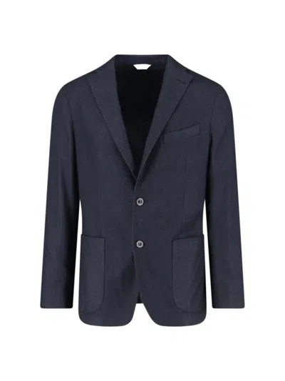Boglioli Two-button Patch-pocket Blazer In Blue