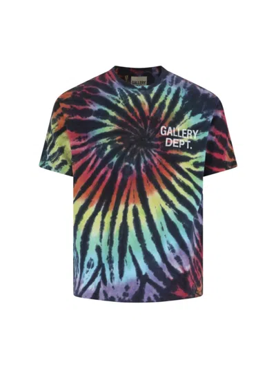 Gallery Dept. Multicolor Tie-dye T-shirt With Logo Prints In Multi
