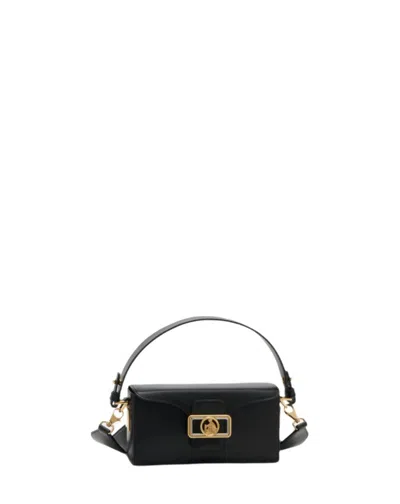 Lanvin Rectangular Smooth Nano Shoulder Bag In Black