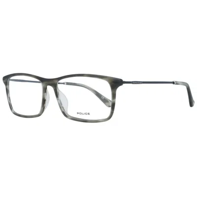 Police Gray Men Optical Frames In Black