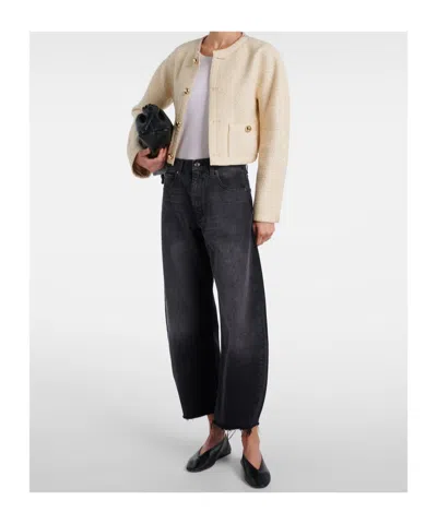 Frame Button-front Jacket In Neutral