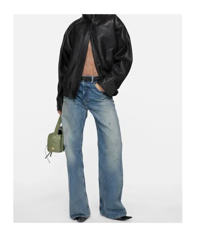 Acne Studios Distressed-details Jeans In Blue