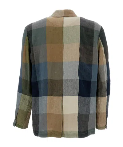 Barena Venezia Checkered Patch-pocket Jacket In Multi