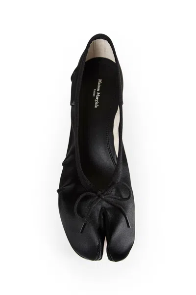 Maison Margiela Women Black Bow Ballet Flats, 7.5 Luxury Ballet Flats For Women Darveys