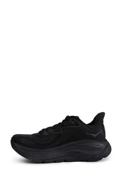 Hoka M Clifton 10 Woman Sneakers Black Size 8 Textile Fibers In Black