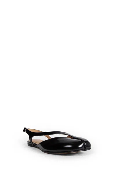 Maison Margiela Tabi Flat Slingback With Distinctive Split-toe Design In Gray