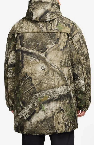 Jordan Flight Hunting Camo Down Parka In Green