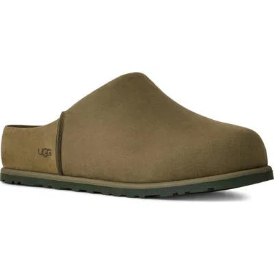 Ugg ® Men's Otzo Clog Nubuck Shoes In Burnt Olive In Green