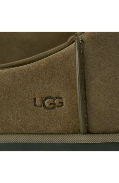 Ugg ® Men's Otzo Clog Nubuck Shoes In Burnt Olive In Green