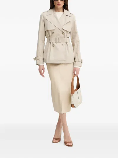 Silvian Heach Double-breasted Jacket In Neutral