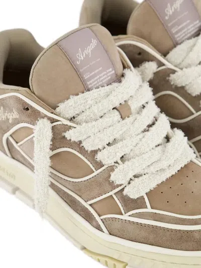 Axel Arigato Low-top Nubuck Sneakers With Embroidered Logo In Multi
