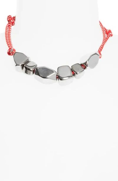Plan C Stone Cord Necklace In Multi