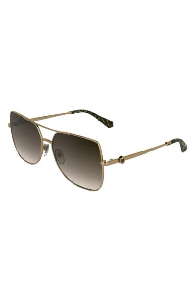 Kendra Scott Davie 60mm Gradient Aviator Sunglasses In Multi