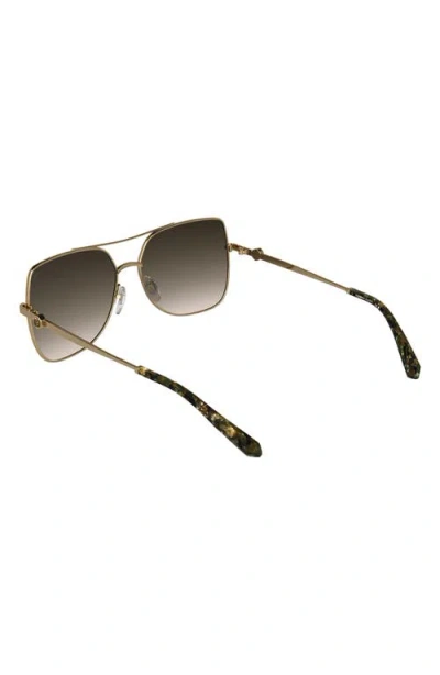 Kendra Scott Davie 60mm Gradient Aviator Sunglasses In Multi