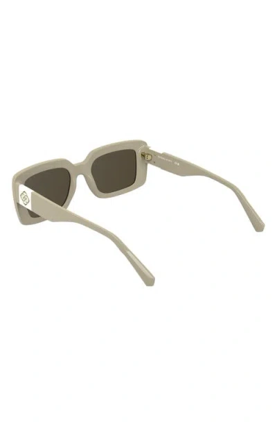 Kendra Scott Dira 55mm Rectangular Sunglasses In Multi