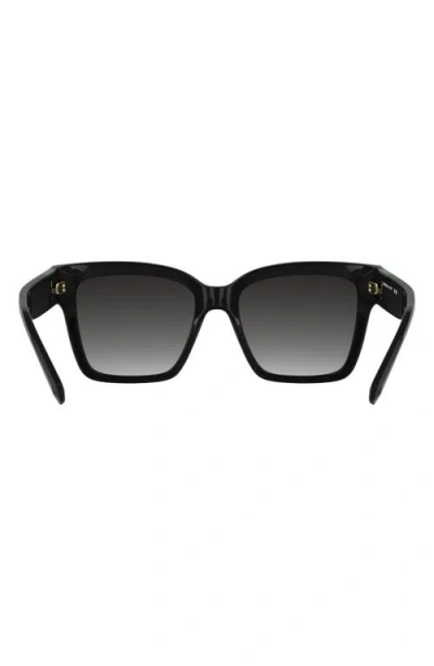 Kendra Scott Dira 56mm Rectangular Sunglasses In Black